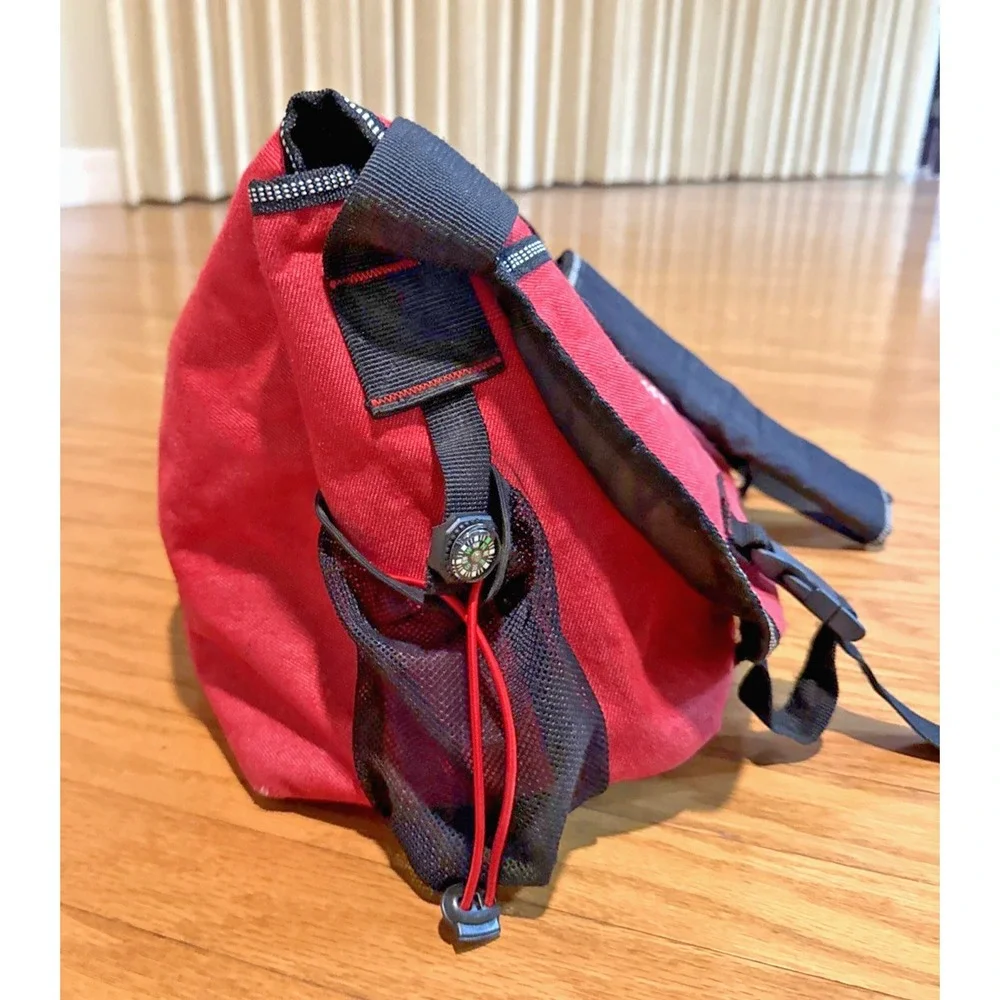 VTG 90's Tommy Hilfiger Big H Spell Out Red Duffel Bag Travel Gym 20x12x8